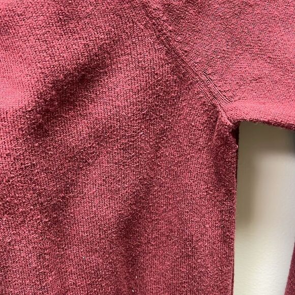 XL - Men's Cashmere Sweater - Jos A Banks - Maroon Tan Accent - Picture 5 of 7